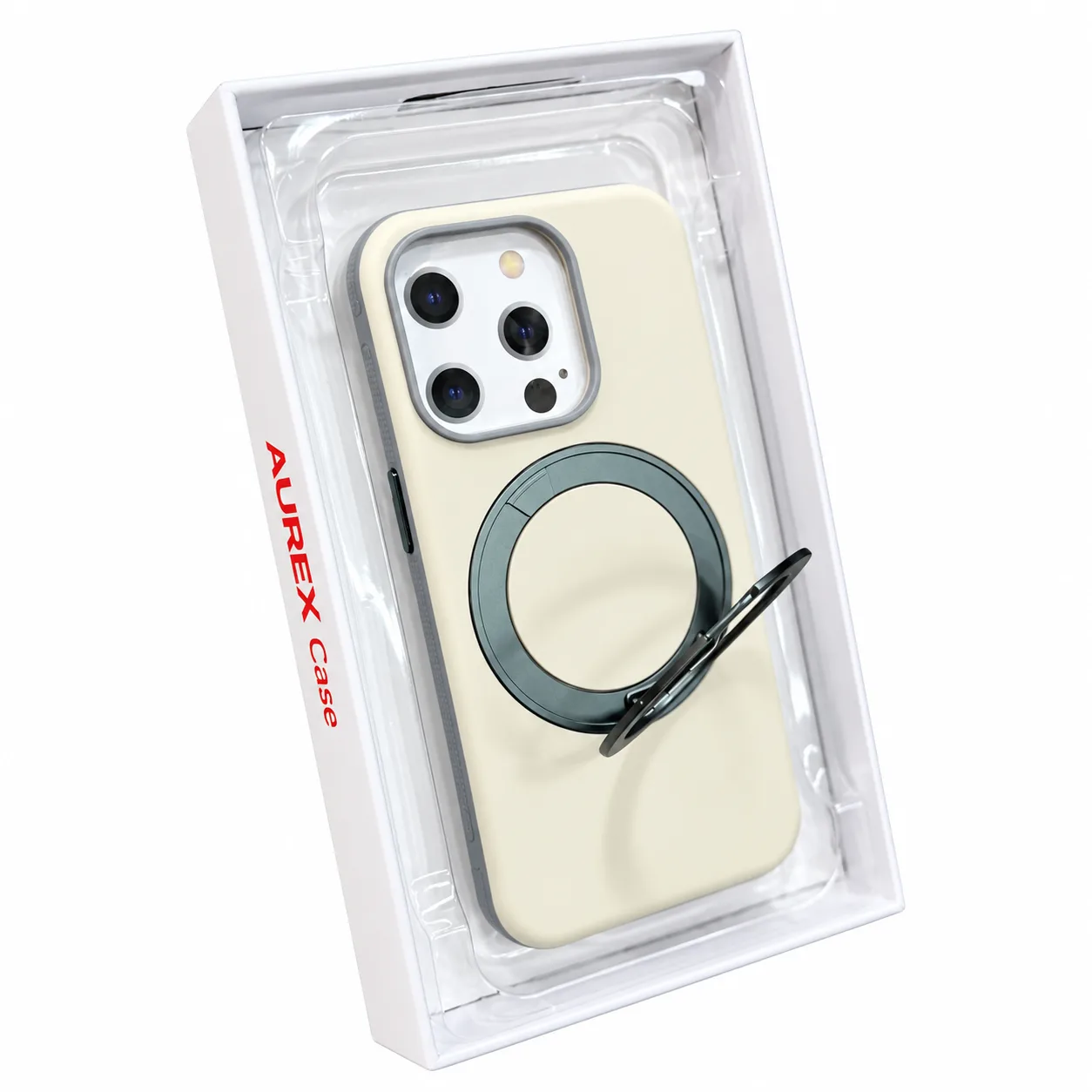 AUREX Solid Color 360° Stand Magsafe Case
